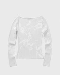 Olaf Aop Boat Neck Top Beige