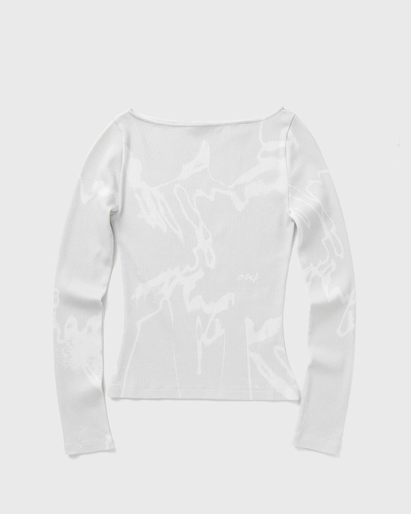 LF AOP BOAT NECK TOP beige