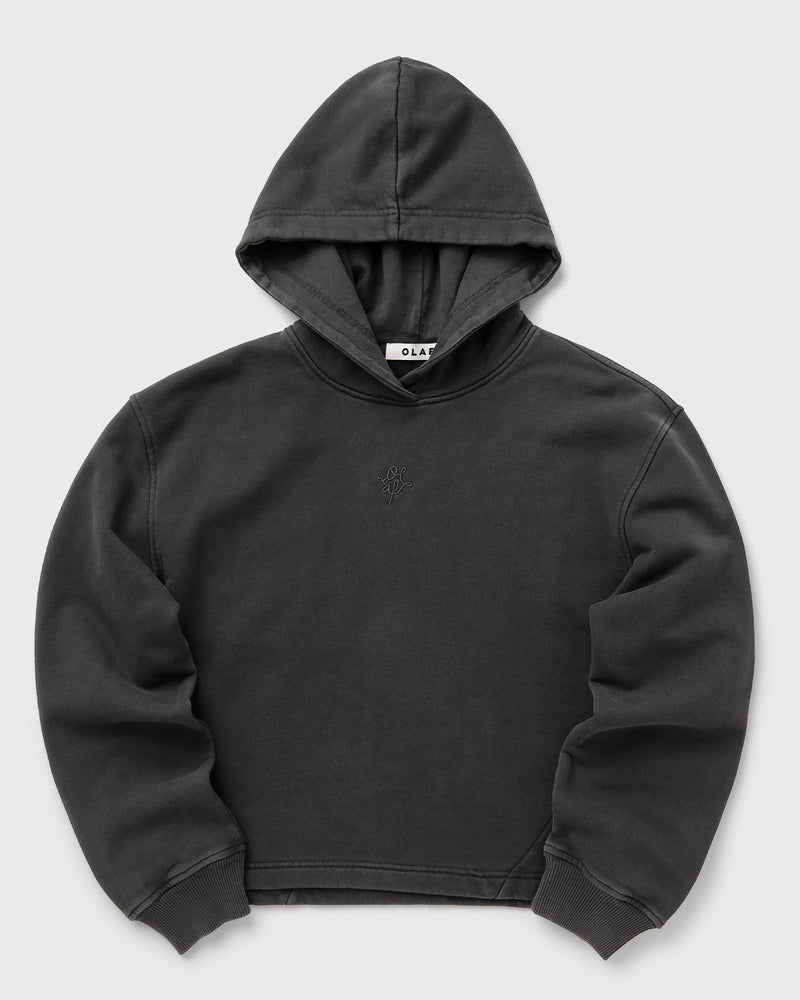 Olaf Monogram Washed Hoodie Brown