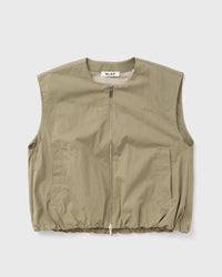 Olaf Zip Up Gilet Beige