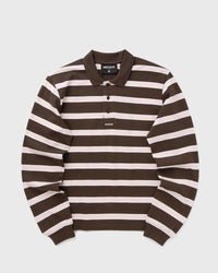 WRSTBHVR Seth Polo Longsleeve Brown|white