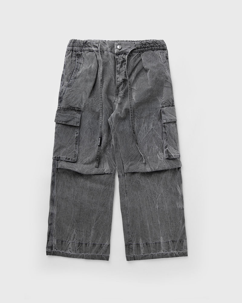 Nahmias Washed Pleated Cargos black