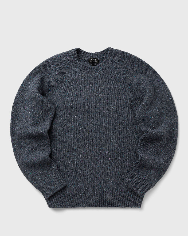 A.P.C. COL ROND PULLOVER blue