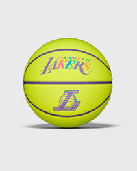 Wilson NBA Team Neon Basketball Los Angeles Lakers Size 7 Yellow