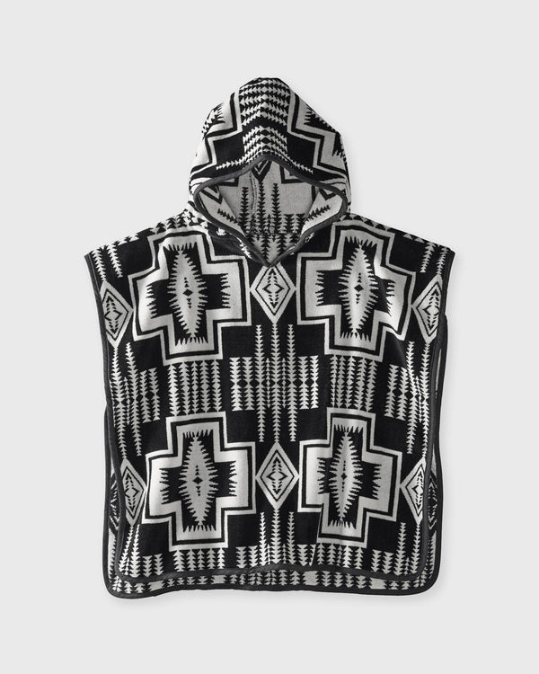 Pendleton Child Jacquard Hooded Towel black