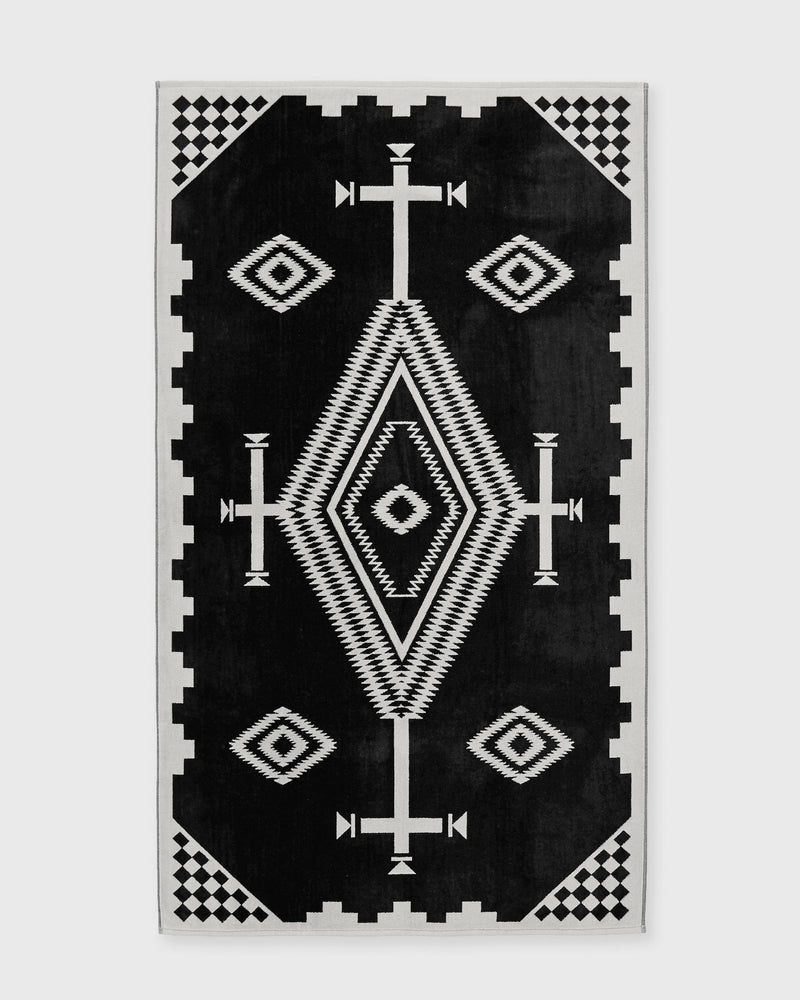 Pendleton Jacquard Beach Towel - Los Ojos (177 X 101 CM) black