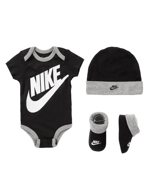 Nike FUTURA LOGO HAT/BODYSUIT/BOOTIE 3 PIECE black