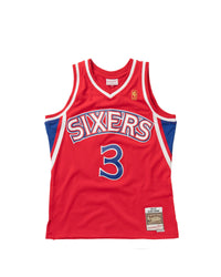 Mitchell & Ness NBA Swingman Jersey Philadelphia 76ers Road 1996-97 Allen Iverson #3 red