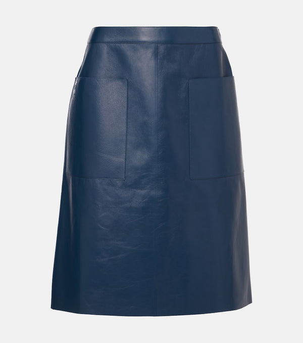 Ferragamo Leather pencil skirt