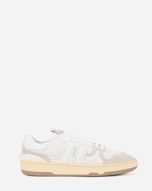 Leather Clay Low-top Trainers White Lanvin