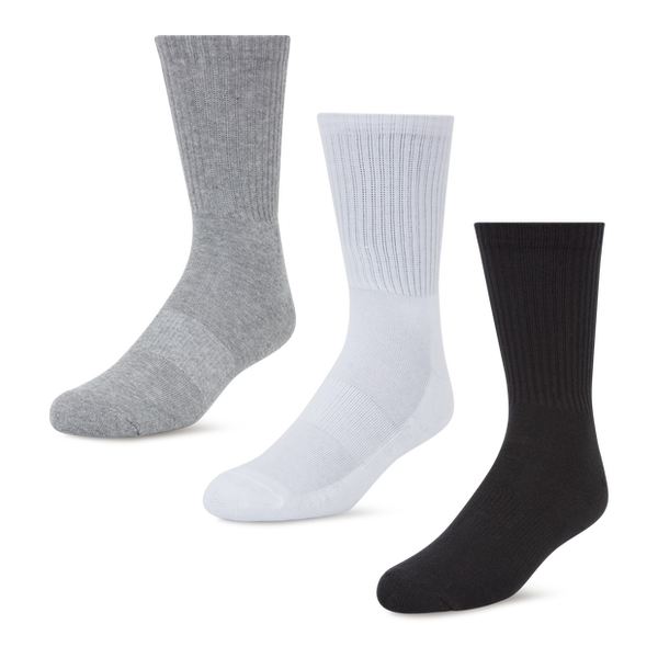 Foot Locker 3 Pack Active Dry Crew Socks Grey