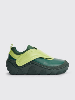 Kiko Kostadinov Tonkin Strap Shoe Leather Lime Serpentine