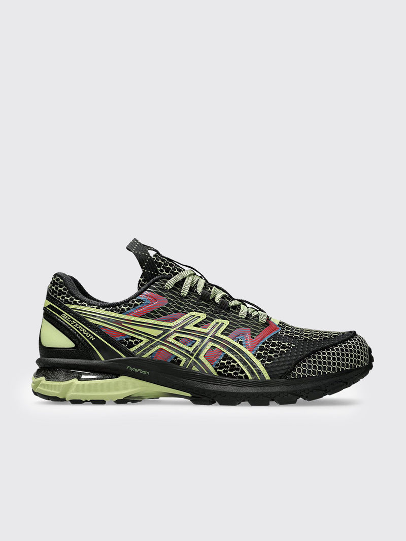 Asics US4-S Gel-Terrain Black Neon Lime Sneakers