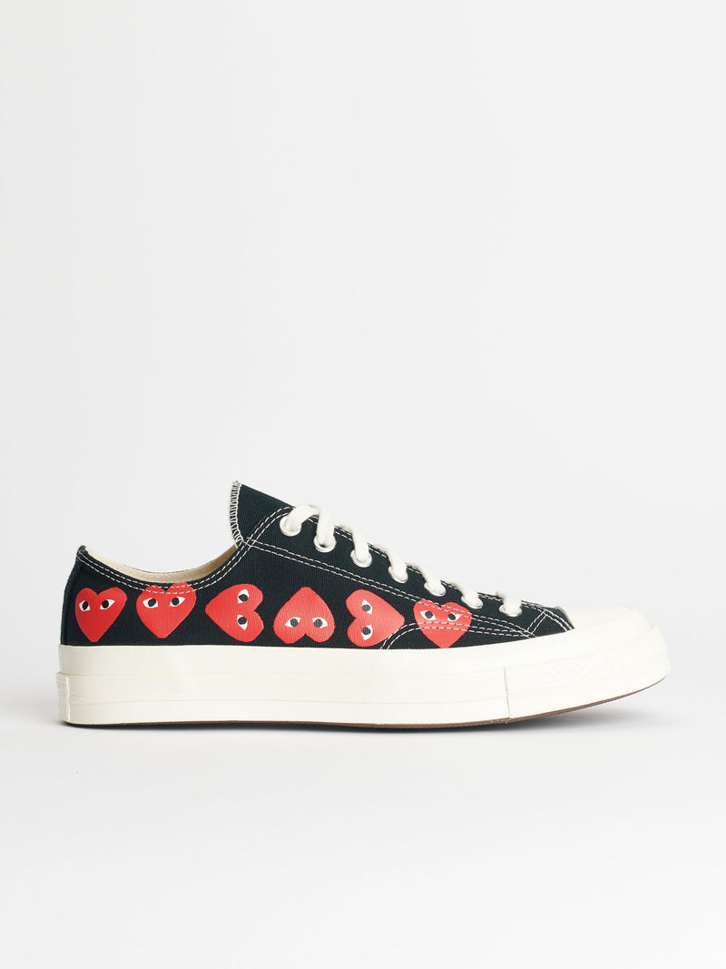 Comme des Garçons Play x Converse Chuck 70 Low Multi Hearts Black Sneakers