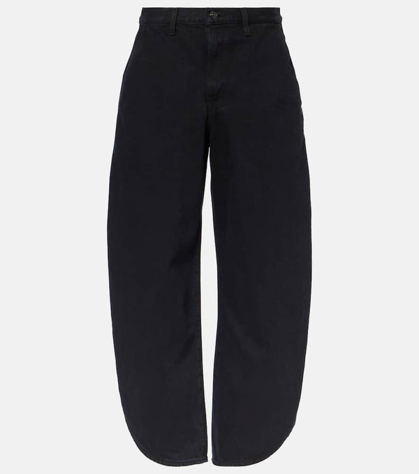 Frame Boomerang mid-rise barrel-leg jeans