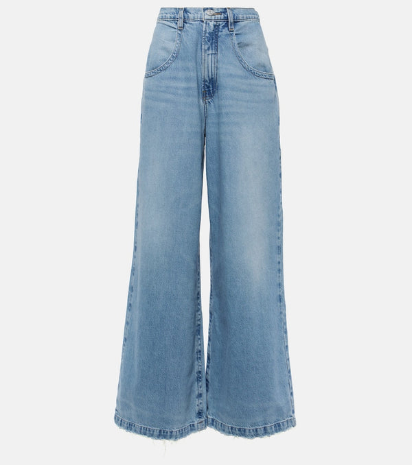 Frame The Skater high-rise wide-leg jeans