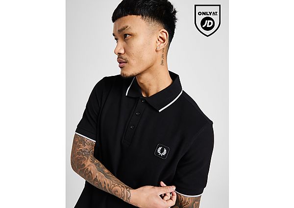 Fred Perry Badge Polo Shirt  Black