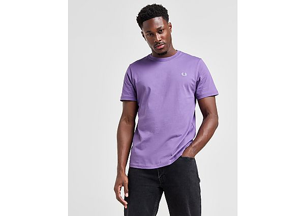 Fred Perry Crewneck T Shirt  Purple