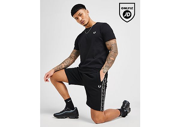 Fred Perry Taped Shorts  Black