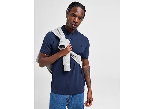 Fred Perry Twin Tip Polo Shirt  Navy