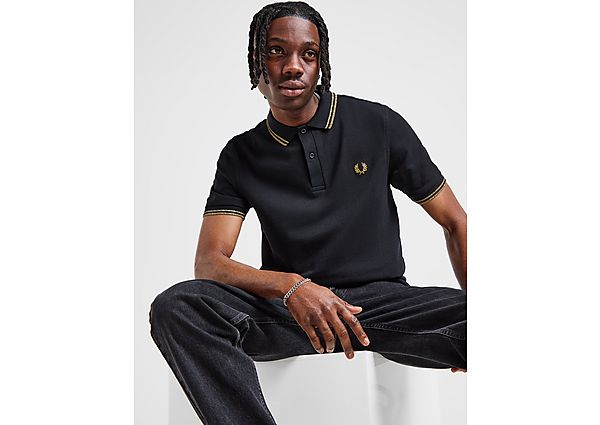 Fred Perry Twin Tipped Polo Shirt  Black