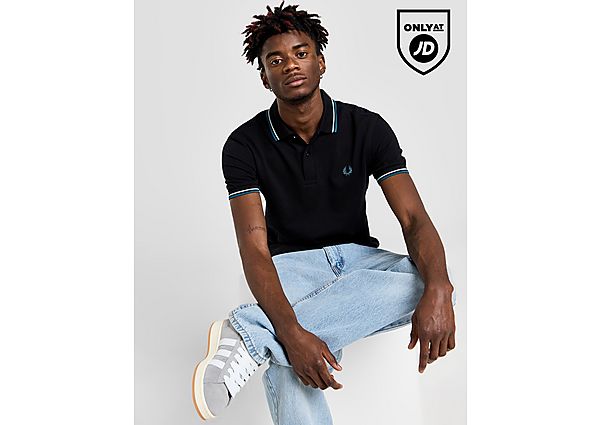 Fred Perry Twin Tipped Polo Shirt  Black