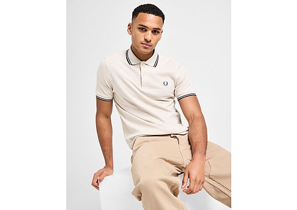 Fred Perry Twin Tipped Polo Shirt  Ecru