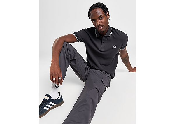 Fred Perry Twin Tipped Polo Shirt  Grey