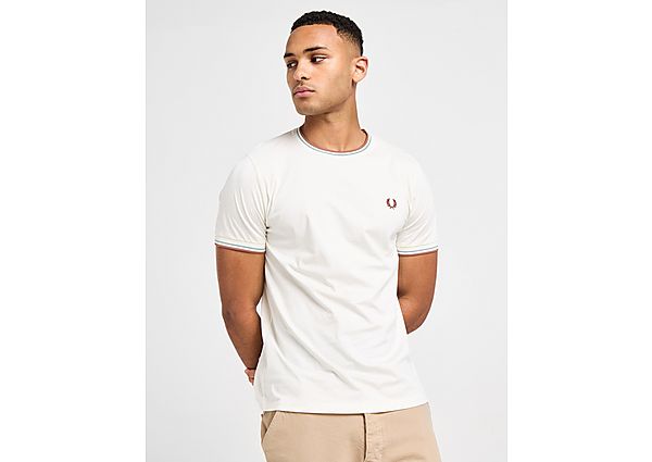 Fred Perry Twin Tipped Ringer T Shirt  Ecru