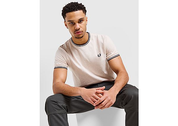 Fred Perry Twin Tipped Ringer T Shirt  Ecru