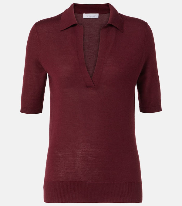 Gabriela Hearst Frank cashmere and silk polo shirt