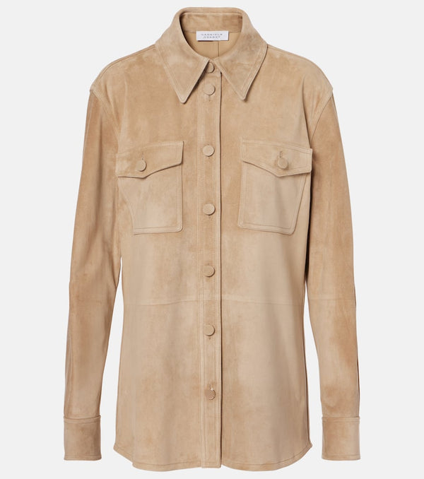 Gabriela Hearst Irene suede overshirt