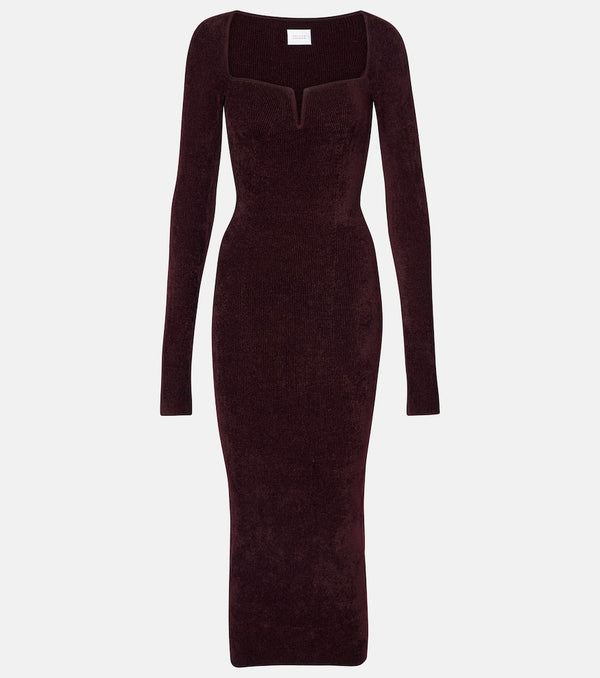 Galvan Freya velvet maxi dress