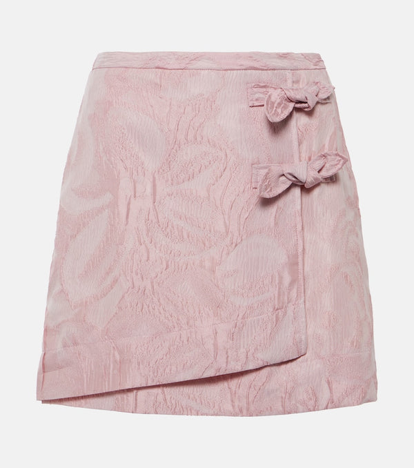 Ganni Jacquard wrap skirt