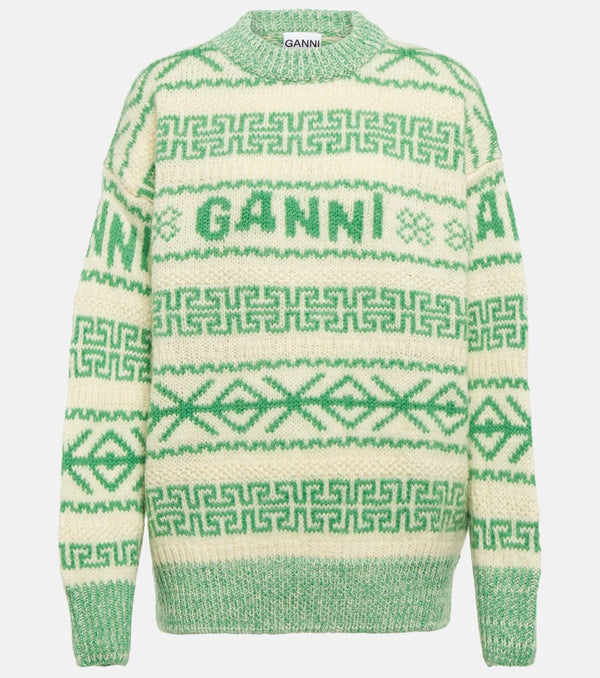 Ganni Logo wool sweater