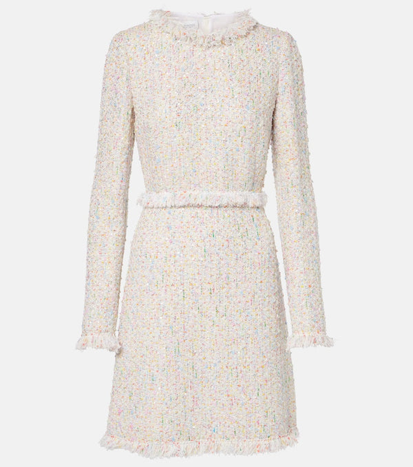 Giambattista Valli Fringed bouclé minidress