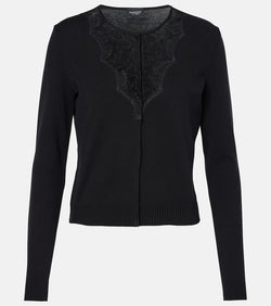 Giambattista Valli Lace-trimmed cardigan