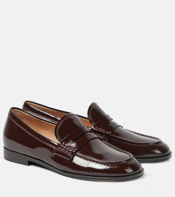 Gianvito Rossi Georgie patent leather loafers