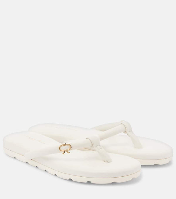 Gianvito Rossi Juno leather thong sandals