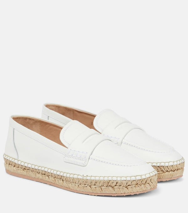 Gianvito Rossi Lido leather espadrille loafers