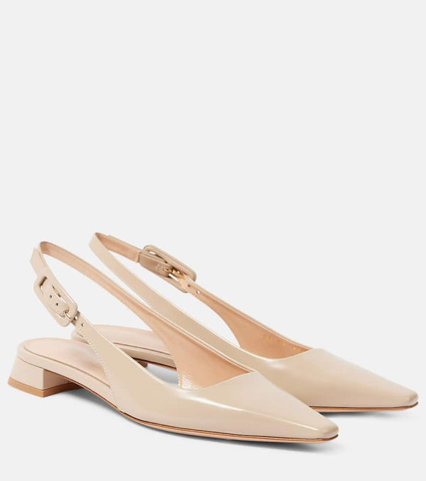 Gianvito Rossi Lindsay 20 patent leather slingback flats