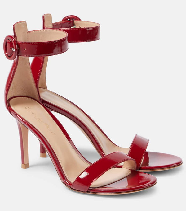 Gianvito Rossi Portofino 85 patent leather sandals