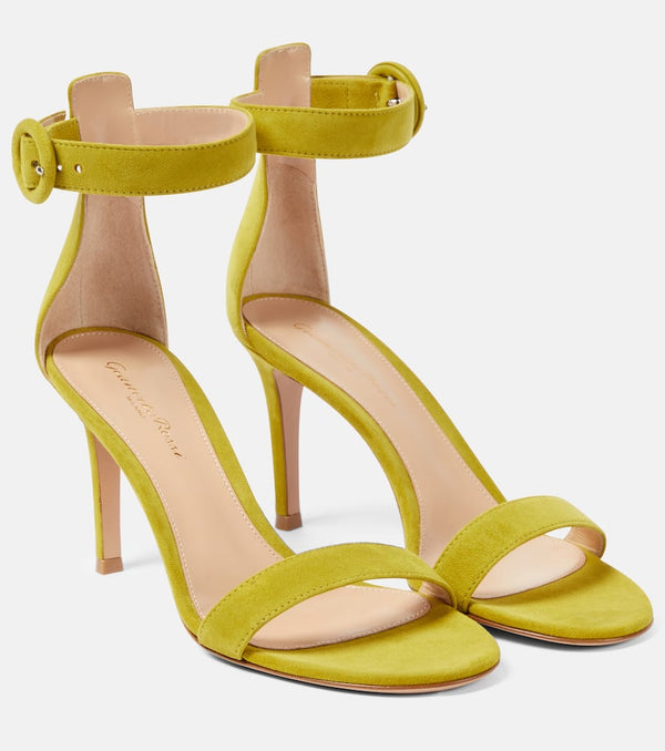 Gianvito Rossi Portofino 85 suede sandals