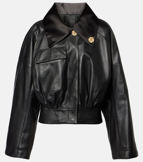 Givenchy Cropped leather jacket