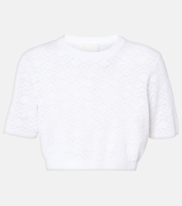 Givenchy Monogram 72 jacquard crop top