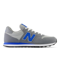 New Balance Men's 500 in Grey/Blue/White Synthetic, 