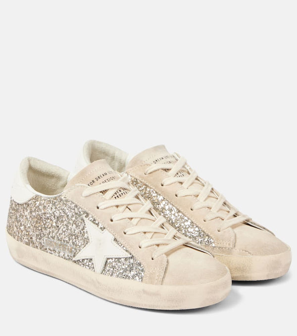 Golden Goose Super-Star glitter leather sneakers