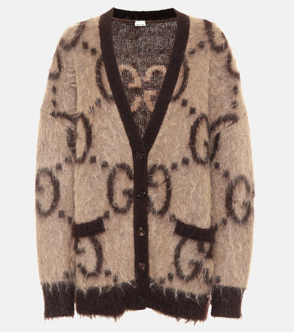 Gucci GG reversible mohair-blend cardigan