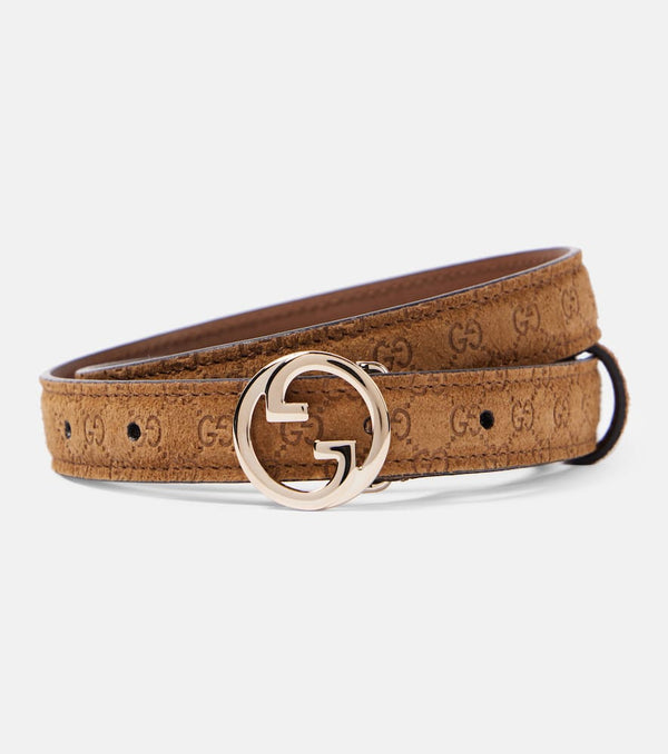 Gucci Gucci Blondie suede belt