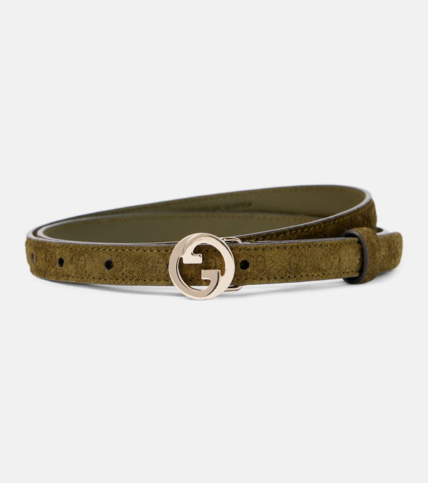 Gucci Gucci Blondie thin suede belt